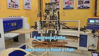 4-осевой обрабатывающий центр с ЧПУ по дереву